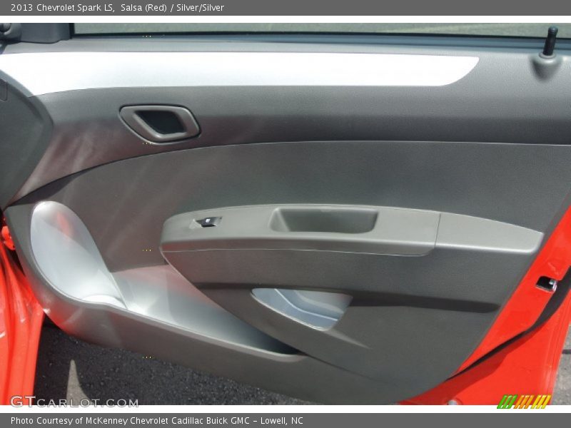 Salsa (Red) / Silver/Silver 2013 Chevrolet Spark LS