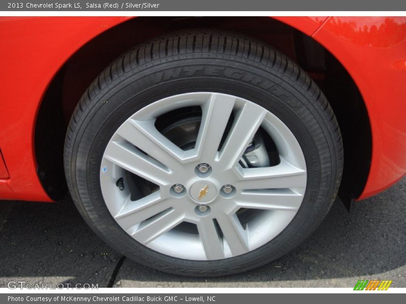 Salsa (Red) / Silver/Silver 2013 Chevrolet Spark LS
