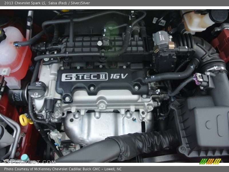 Salsa (Red) / Silver/Silver 2013 Chevrolet Spark LS