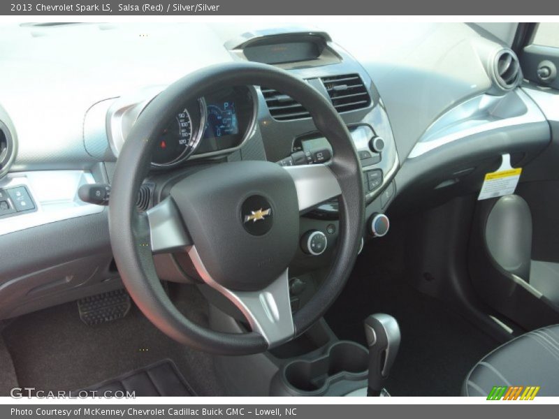 Salsa (Red) / Silver/Silver 2013 Chevrolet Spark LS
