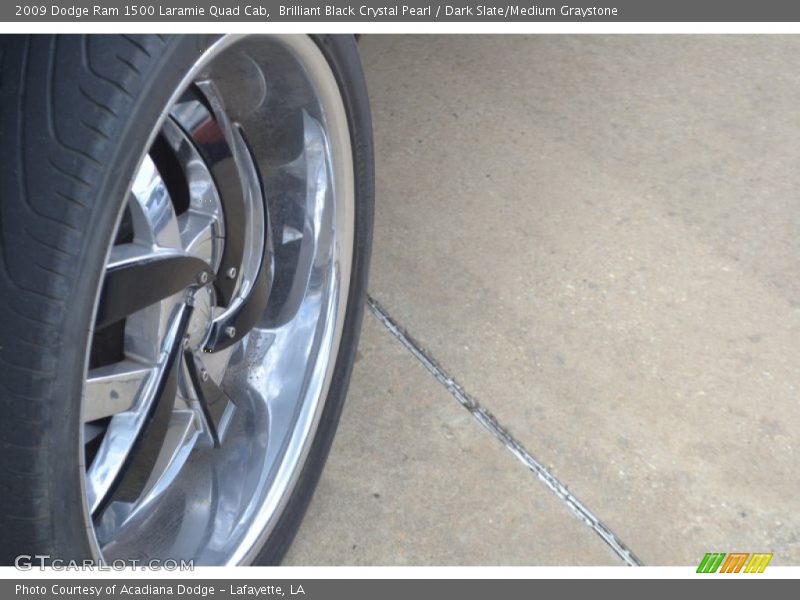 Brilliant Black Crystal Pearl / Dark Slate/Medium Graystone 2009 Dodge Ram 1500 Laramie Quad Cab