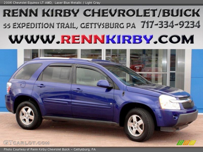 Laser Blue Metallic / Light Gray 2006 Chevrolet Equinox LT AWD