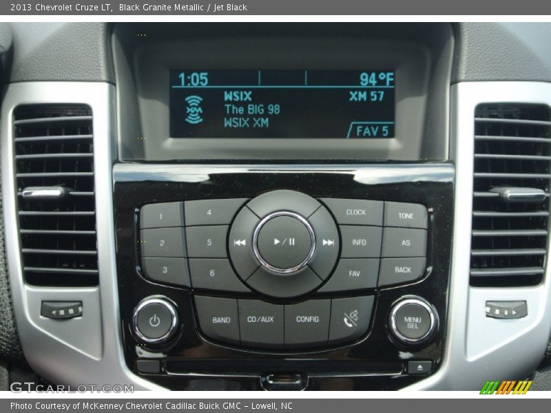 Black Granite Metallic / Jet Black 2013 Chevrolet Cruze LT