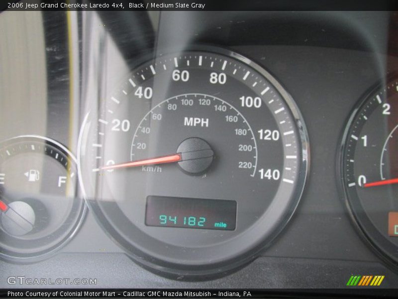 Black / Medium Slate Gray 2006 Jeep Grand Cherokee Laredo 4x4