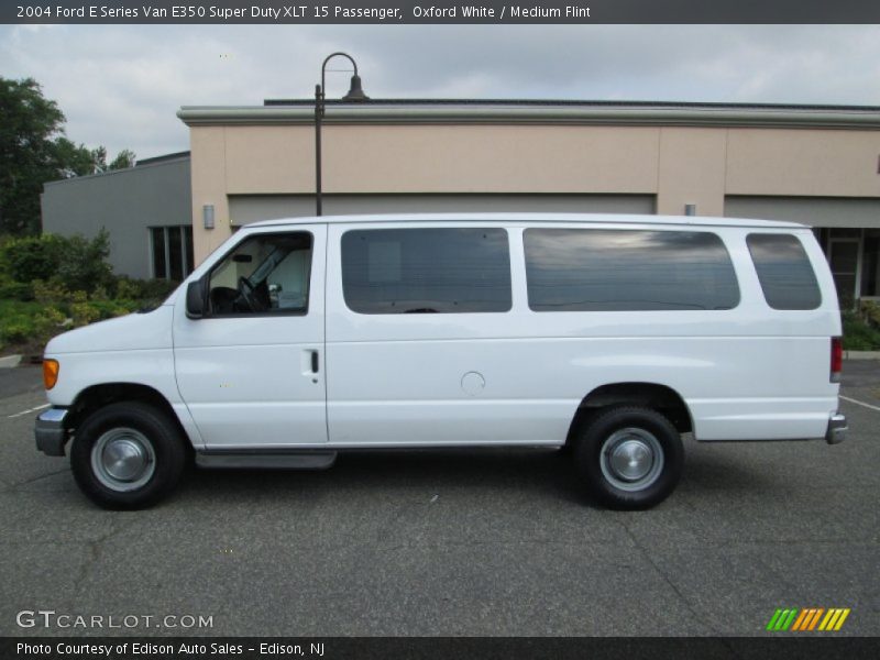 Oxford White / Medium Flint 2004 Ford E Series Van E350 Super Duty XLT 15 Passenger