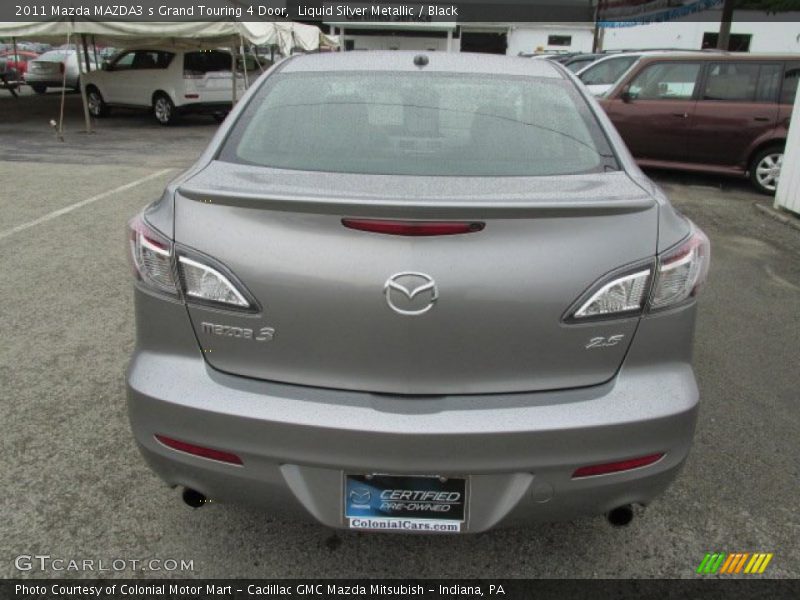 Liquid Silver Metallic / Black 2011 Mazda MAZDA3 s Grand Touring 4 Door