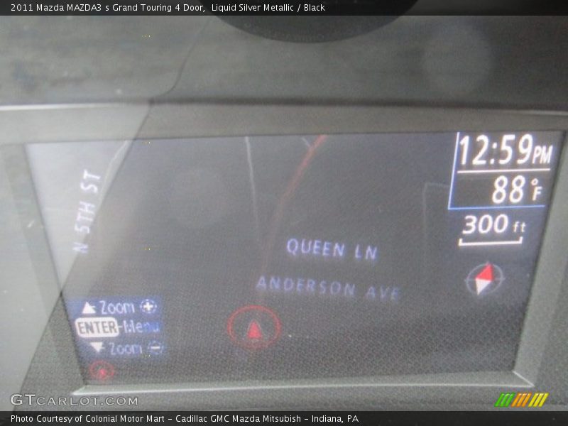 Liquid Silver Metallic / Black 2011 Mazda MAZDA3 s Grand Touring 4 Door