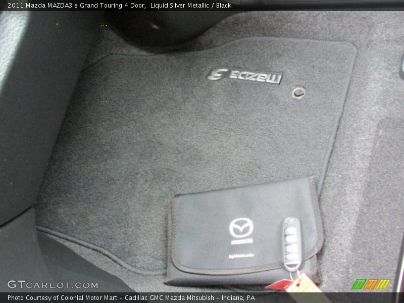 Liquid Silver Metallic / Black 2011 Mazda MAZDA3 s Grand Touring 4 Door