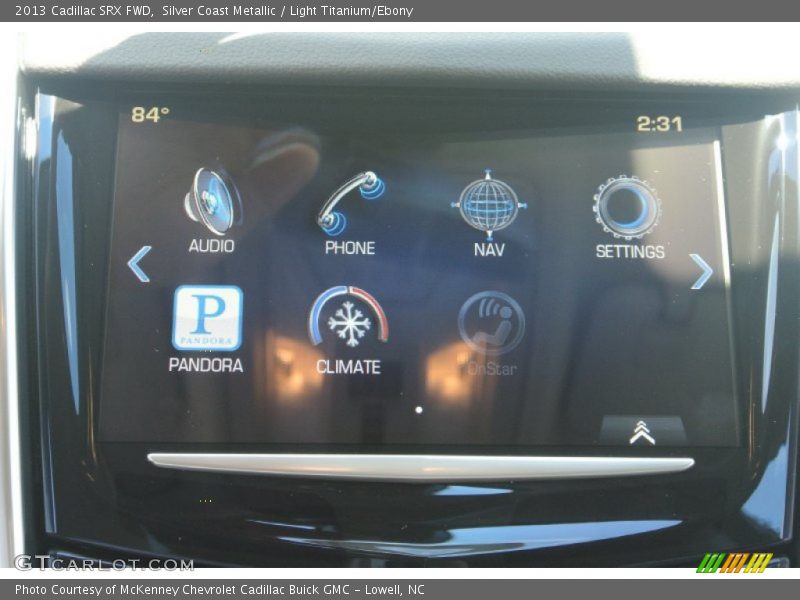 Silver Coast Metallic / Light Titanium/Ebony 2013 Cadillac SRX FWD