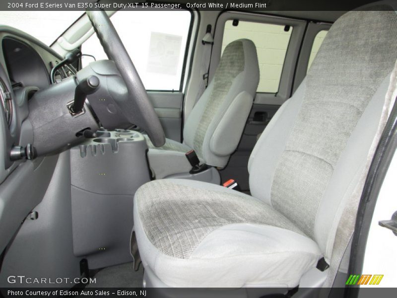 Oxford White / Medium Flint 2004 Ford E Series Van E350 Super Duty XLT 15 Passenger