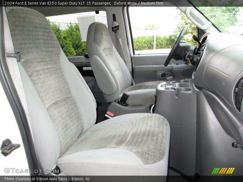 Oxford White / Medium Flint 2004 Ford E Series Van E350 Super Duty XLT 15 Passenger