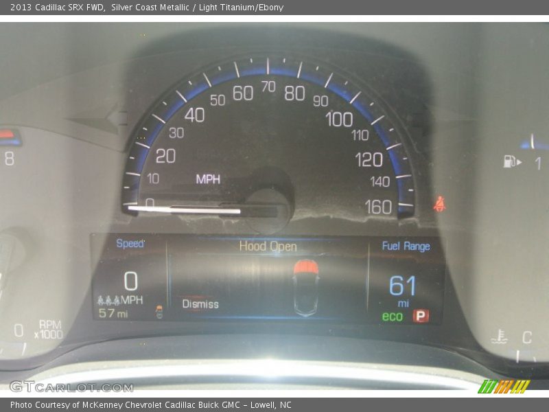 Silver Coast Metallic / Light Titanium/Ebony 2013 Cadillac SRX FWD