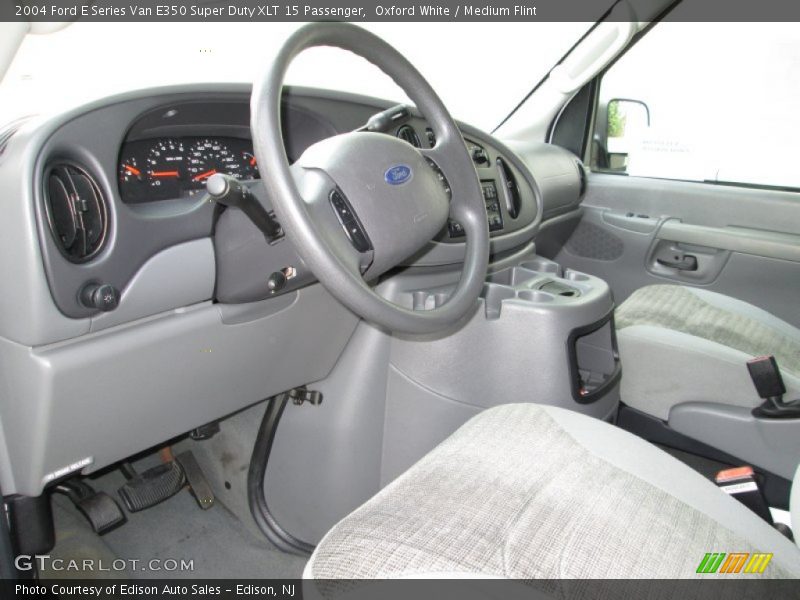 Oxford White / Medium Flint 2004 Ford E Series Van E350 Super Duty XLT 15 Passenger