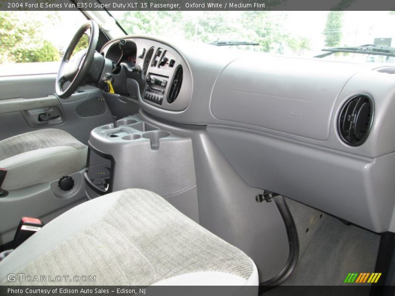 Oxford White / Medium Flint 2004 Ford E Series Van E350 Super Duty XLT 15 Passenger