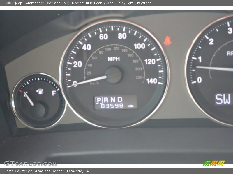 Modern Blue Pearl / Dark Slate/Light Graystone 2008 Jeep Commander Overland 4x4