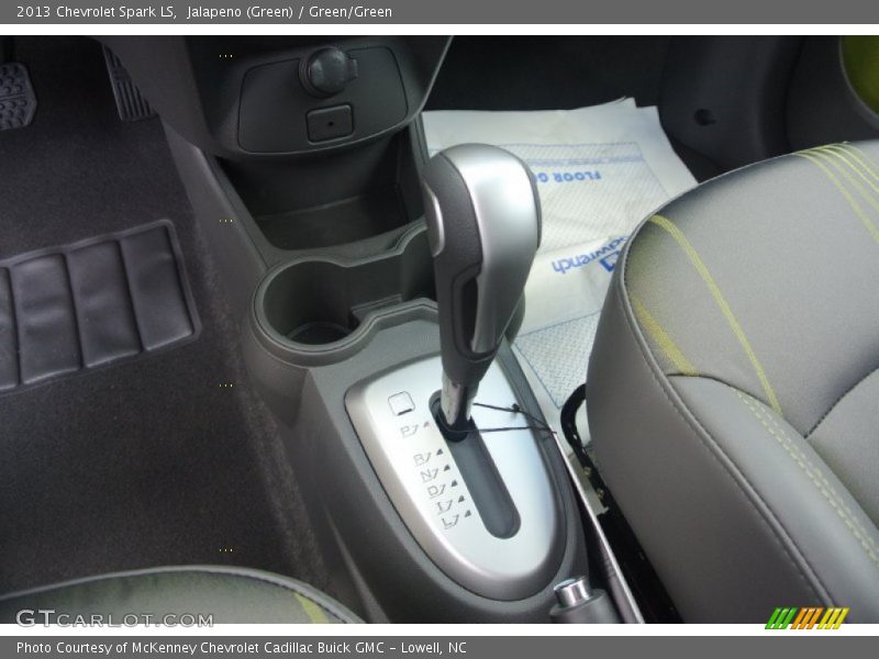 Jalapeno (Green) / Green/Green 2013 Chevrolet Spark LS