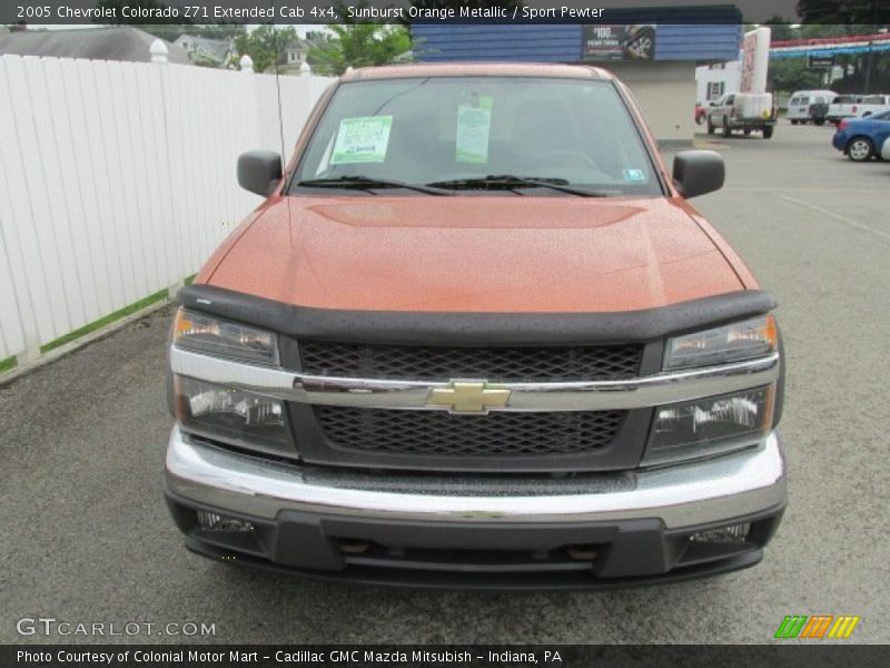 Sunburst Orange Metallic / Sport Pewter 2005 Chevrolet Colorado Z71 Extended Cab 4x4