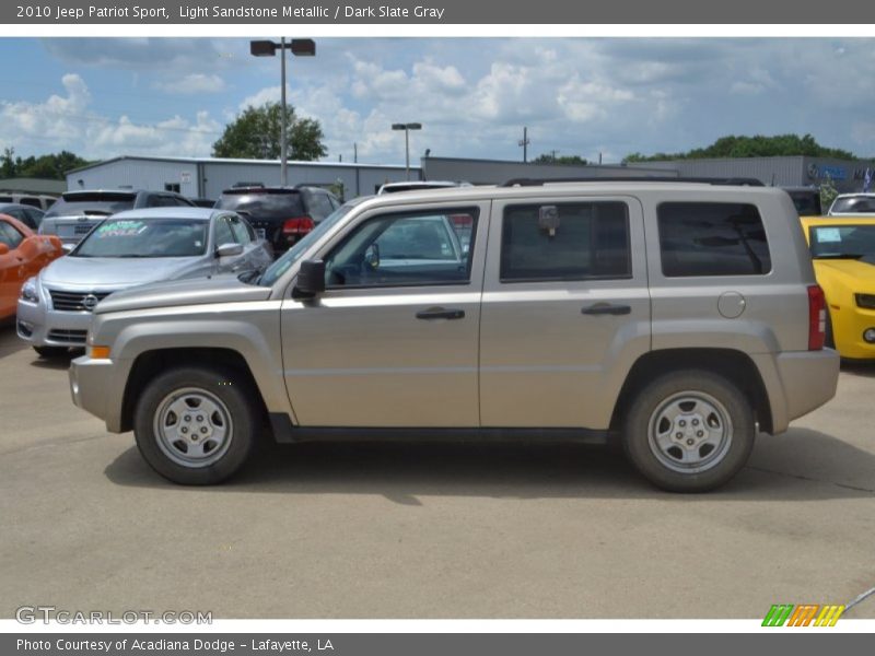 Light Sandstone Metallic / Dark Slate Gray 2010 Jeep Patriot Sport