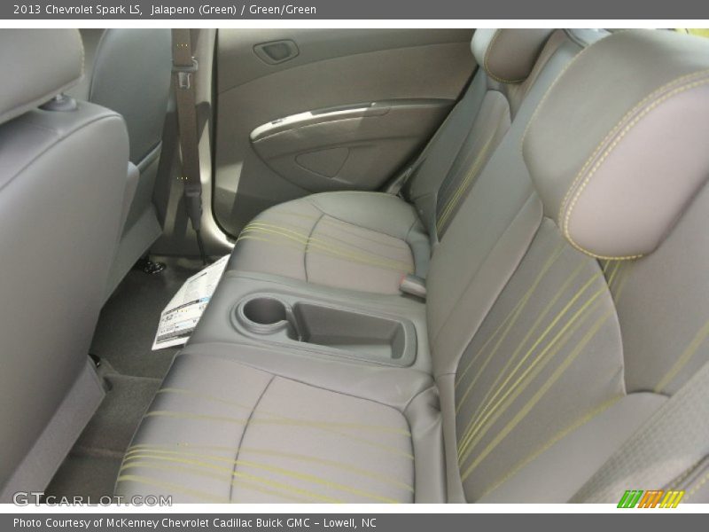 Jalapeno (Green) / Green/Green 2013 Chevrolet Spark LS