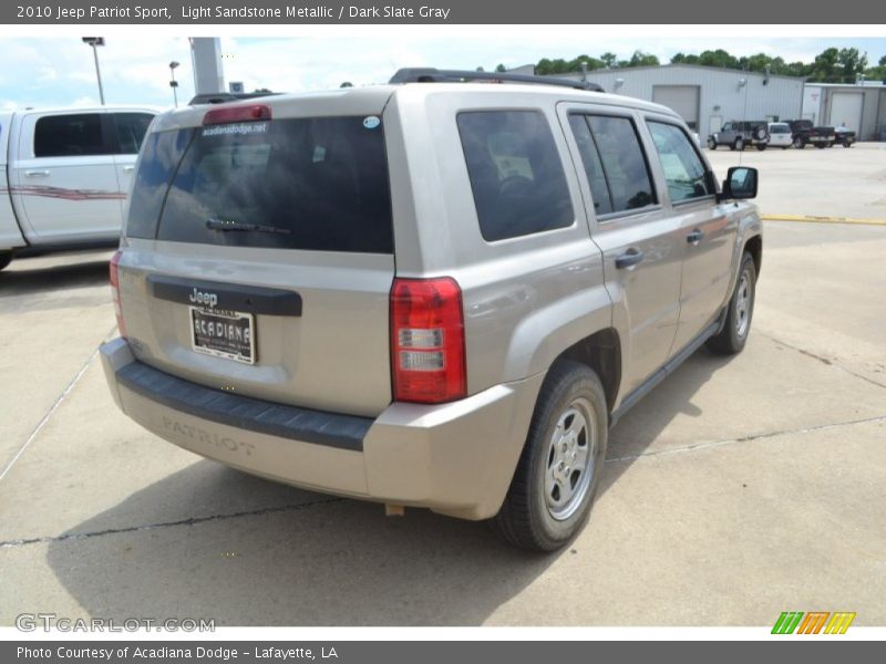 Light Sandstone Metallic / Dark Slate Gray 2010 Jeep Patriot Sport