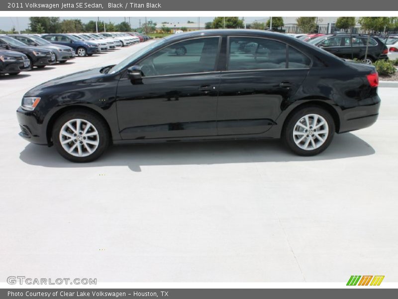 Black / Titan Black 2011 Volkswagen Jetta SE Sedan