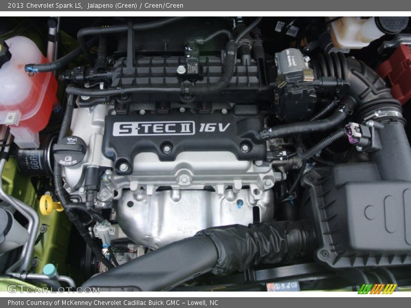 Jalapeno (Green) / Green/Green 2013 Chevrolet Spark LS