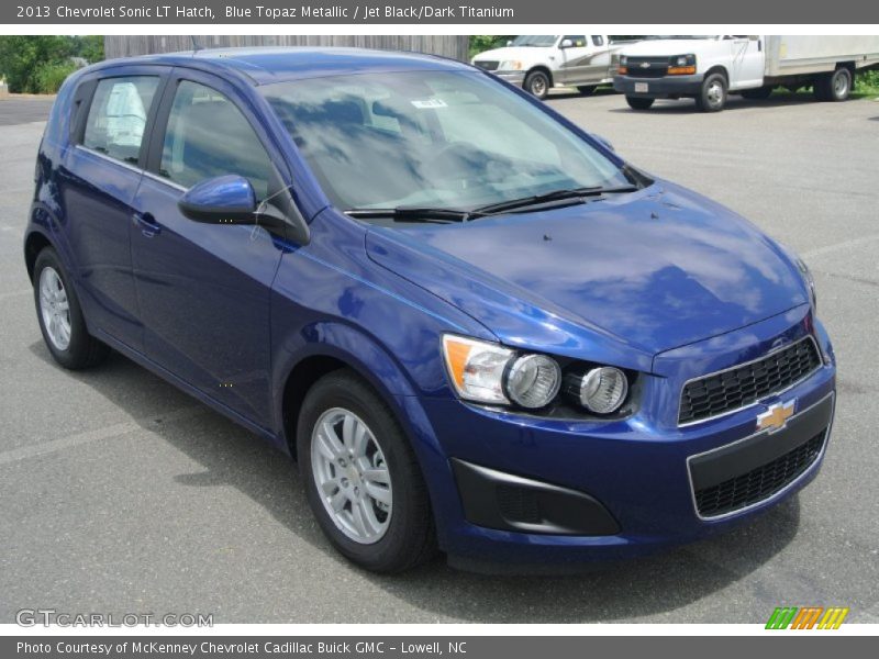 Blue Topaz Metallic / Jet Black/Dark Titanium 2013 Chevrolet Sonic LT Hatch