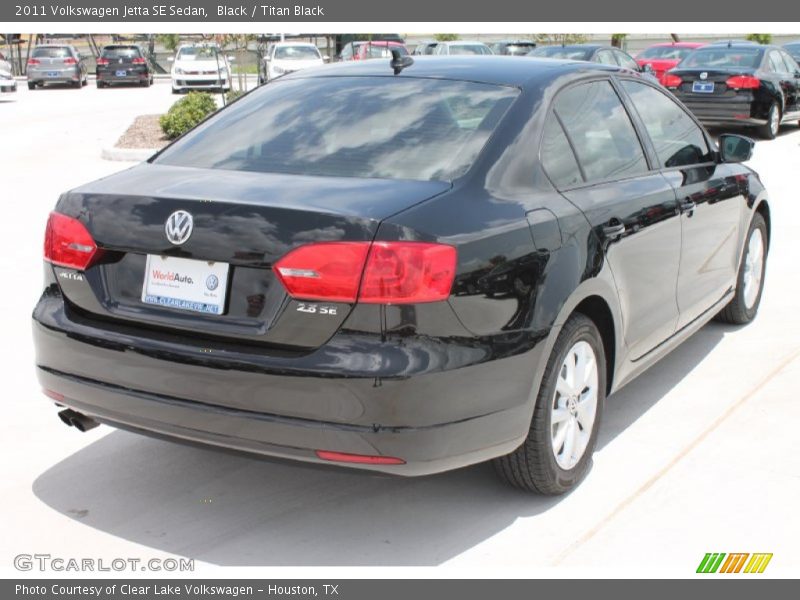 Black / Titan Black 2011 Volkswagen Jetta SE Sedan
