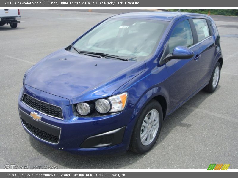 Blue Topaz Metallic / Jet Black/Dark Titanium 2013 Chevrolet Sonic LT Hatch