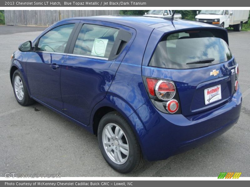 Blue Topaz Metallic / Jet Black/Dark Titanium 2013 Chevrolet Sonic LT Hatch