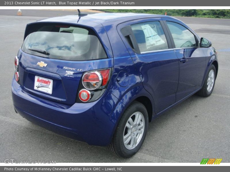 Blue Topaz Metallic / Jet Black/Dark Titanium 2013 Chevrolet Sonic LT Hatch