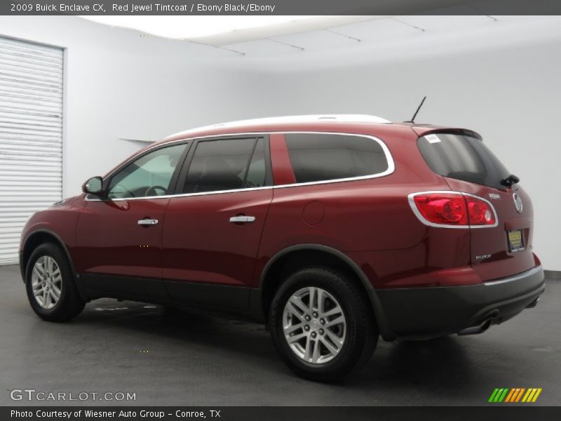 Red Jewel Tintcoat / Ebony Black/Ebony 2009 Buick Enclave CX