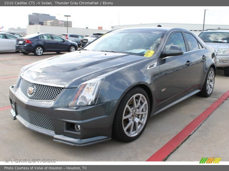 Thunder Gray ChromaFlair / Ebony 2010 Cadillac CTS -V Sedan