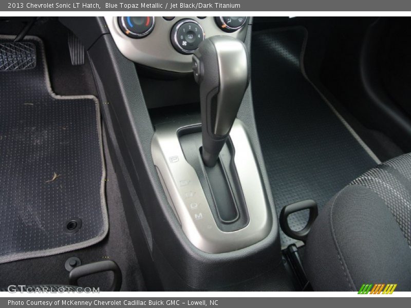 Blue Topaz Metallic / Jet Black/Dark Titanium 2013 Chevrolet Sonic LT Hatch