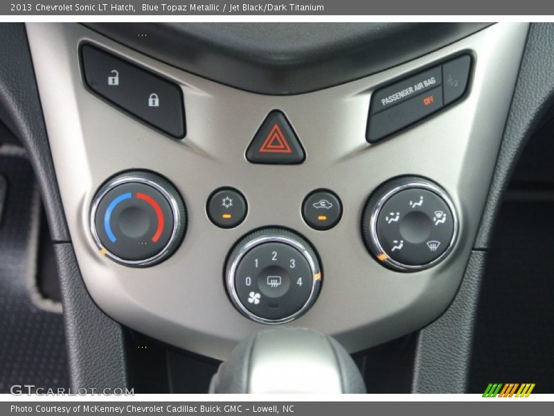Blue Topaz Metallic / Jet Black/Dark Titanium 2013 Chevrolet Sonic LT Hatch