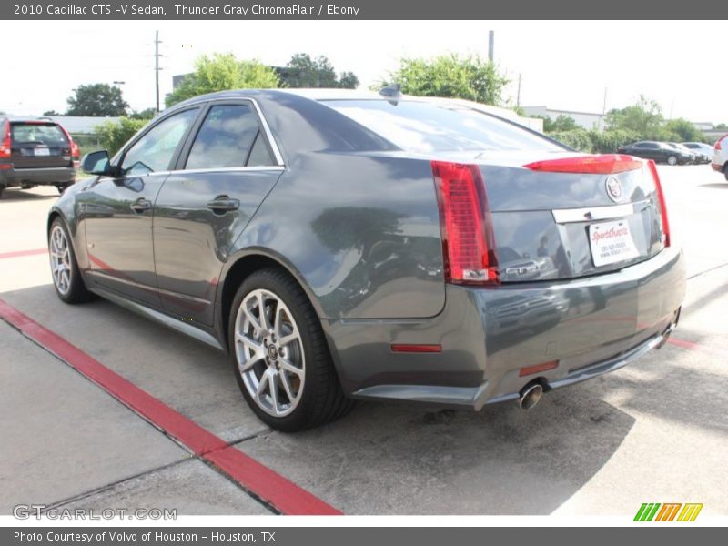 Thunder Gray ChromaFlair / Ebony 2010 Cadillac CTS -V Sedan