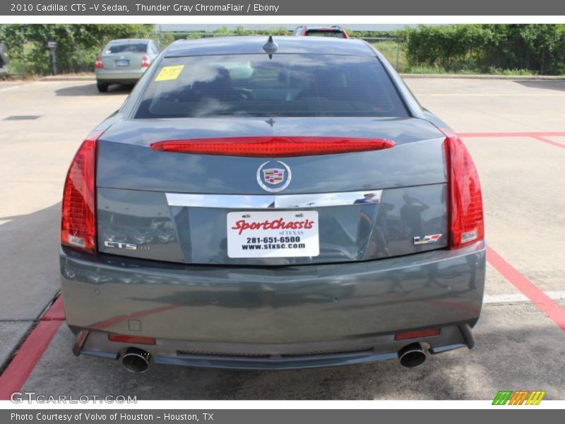 Thunder Gray ChromaFlair / Ebony 2010 Cadillac CTS -V Sedan