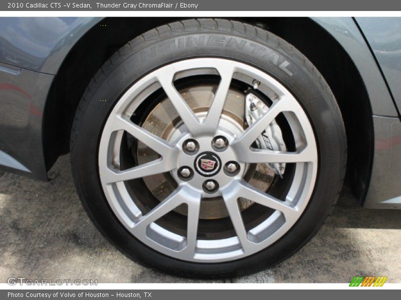 Thunder Gray ChromaFlair / Ebony 2010 Cadillac CTS -V Sedan