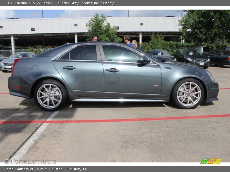 Thunder Gray ChromaFlair / Ebony 2010 Cadillac CTS -V Sedan