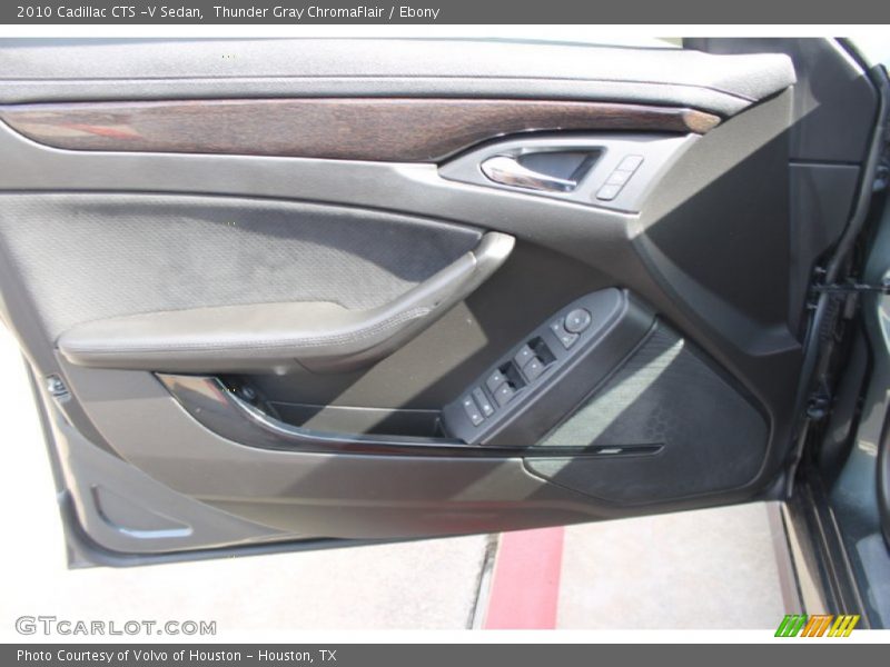 Thunder Gray ChromaFlair / Ebony 2010 Cadillac CTS -V Sedan