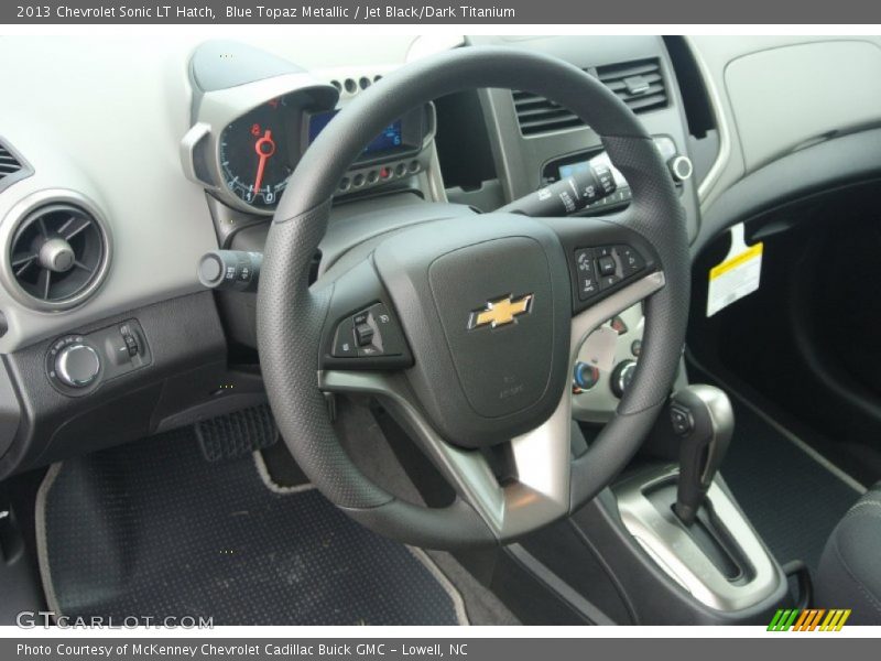 Blue Topaz Metallic / Jet Black/Dark Titanium 2013 Chevrolet Sonic LT Hatch