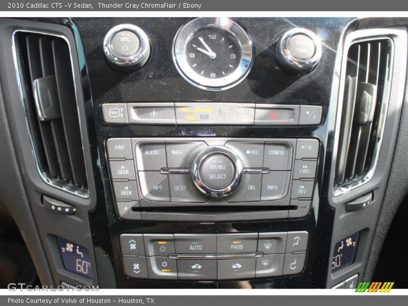 Controls of 2010 CTS -V Sedan