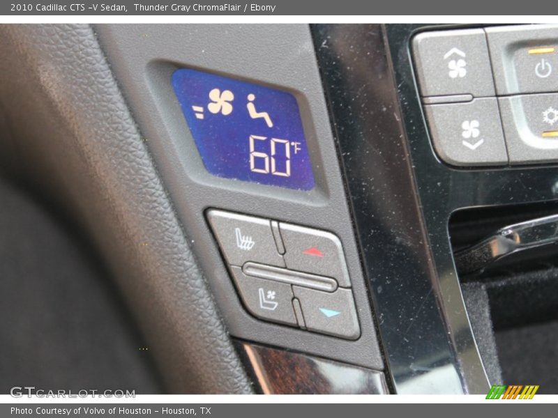 Thunder Gray ChromaFlair / Ebony 2010 Cadillac CTS -V Sedan