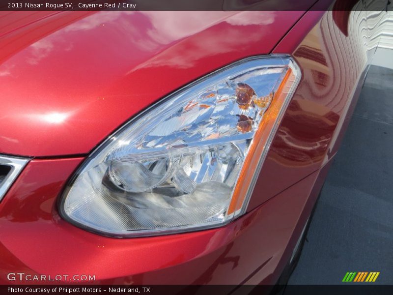 Cayenne Red / Gray 2013 Nissan Rogue SV