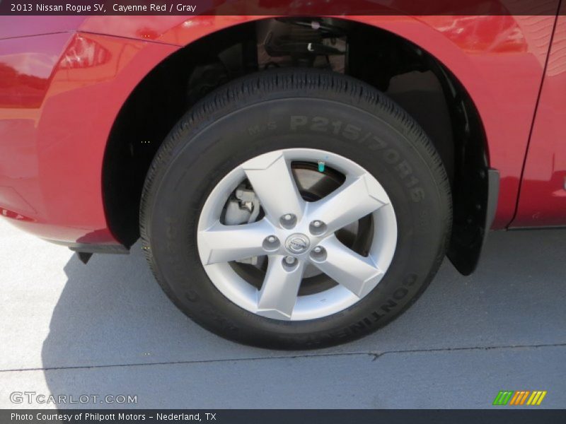 Cayenne Red / Gray 2013 Nissan Rogue SV