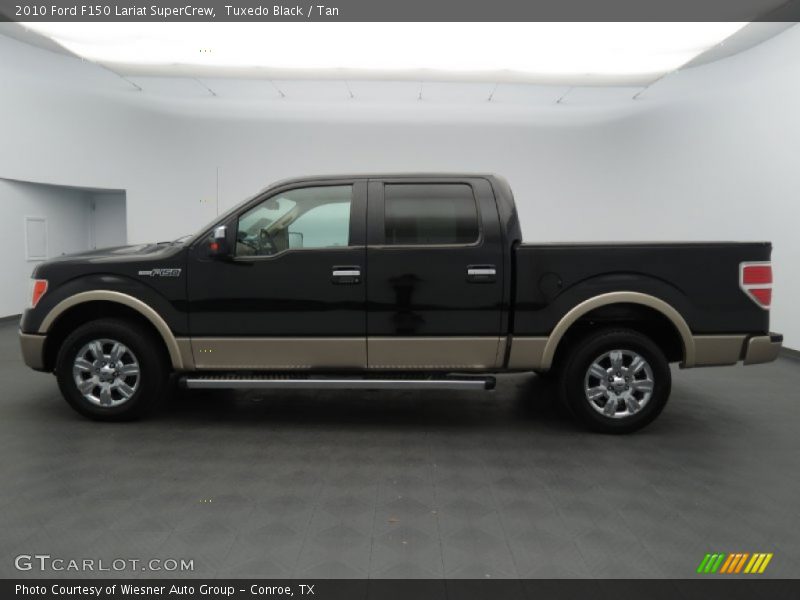 Tuxedo Black / Tan 2010 Ford F150 Lariat SuperCrew