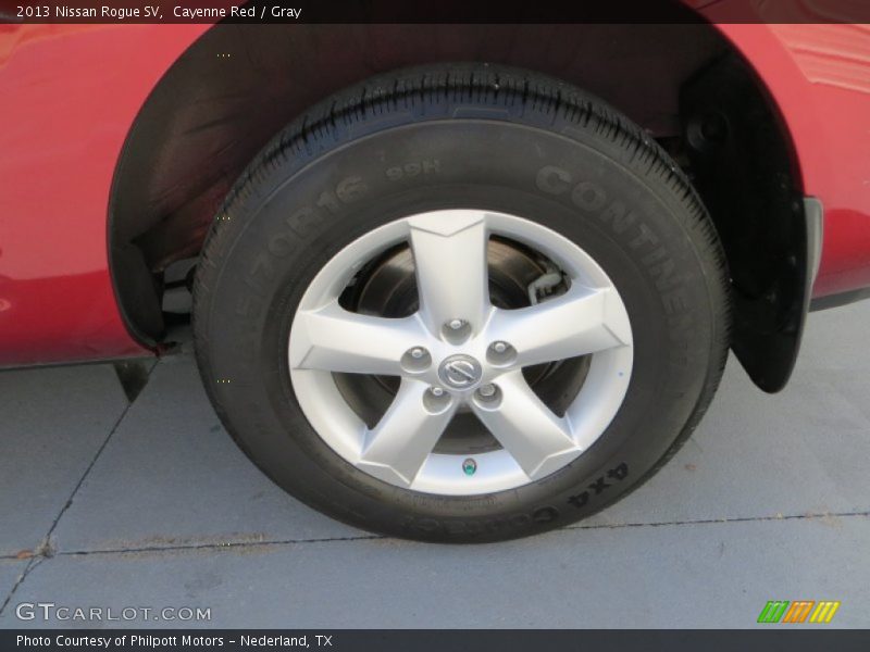 Cayenne Red / Gray 2013 Nissan Rogue SV