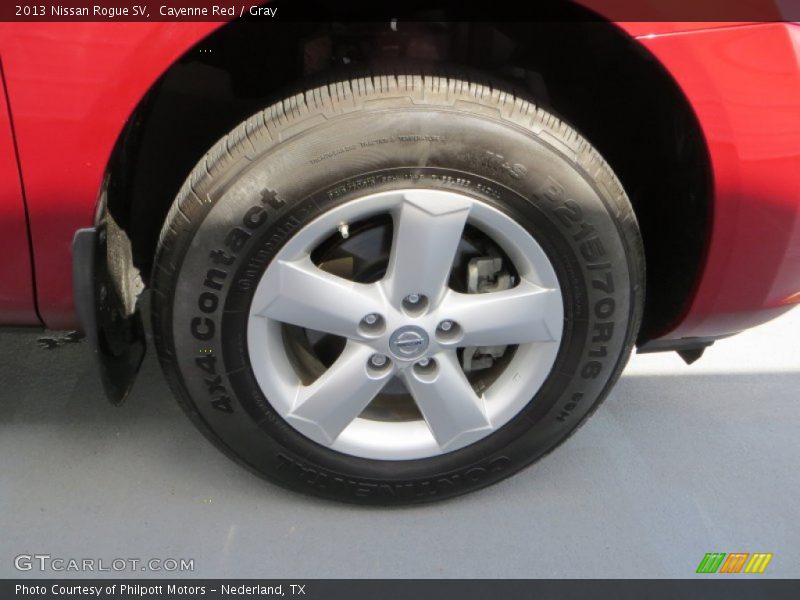Cayenne Red / Gray 2013 Nissan Rogue SV