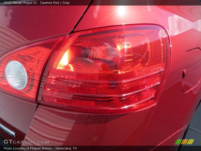 Cayenne Red / Gray 2013 Nissan Rogue SV