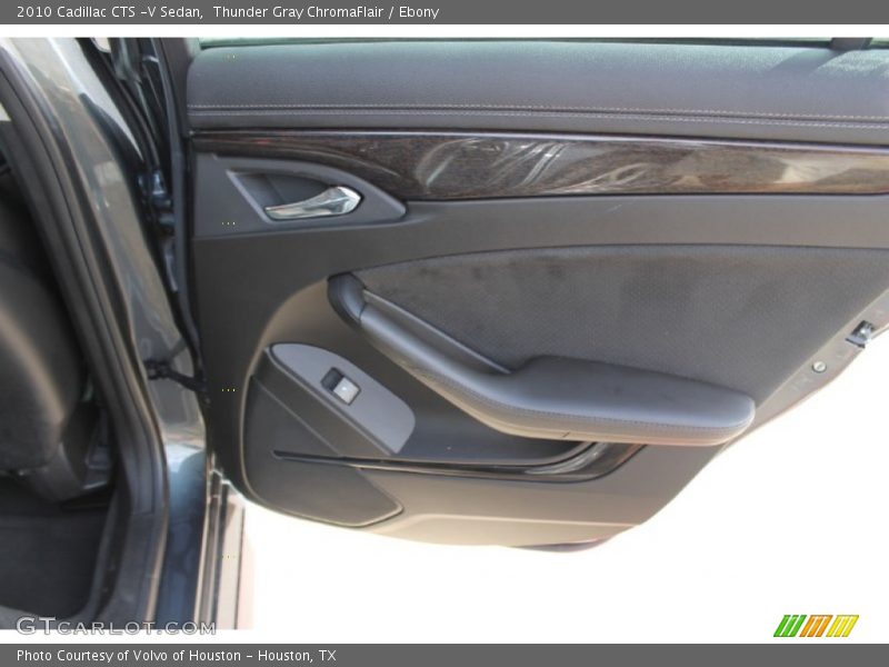 Thunder Gray ChromaFlair / Ebony 2010 Cadillac CTS -V Sedan